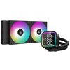 DEEPCOOL vodní chladič LD240 / 2x120 mm PWM ARGB fan / display / černý R-LD240-BKMSN-G-1