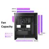 NZXT skříň H7 Flow edition / ATX / 3x 120 mm fan / USB-C / 2x USB / prosklená bočnice / mesh panel / černá CM-H72FB-01