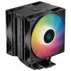 DEEPCOOL chladič AG400 DIGITAL PLUS širší / 120mm fan ARGB / 4x heatpipes / PWM / pro Intel i AMD / černý R-AG400-BKADMP-G-1