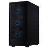 BitFenix skříň C50 Negro / ATX / 4x 120mm FRGB fan / 2x USB 2.0 / USB 3.0 / tvrzené sklo / černá BFC-C50-KKGSK-4F