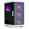 Zalman skříň M4 White / miniT / 4x 120mm ARBG fan / 2xUSB 3.0 / 1xUSB 2.0 / tvrzené sklo / bílá M4 White