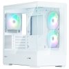 Zalman skříň P30 White V2/ miniT / 3x120mm fan ARGB / USB 3.0 / USB-C / temperované sklo / bílá P30 White V2