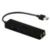 i-tec USB HUB ADVANCE/ 3 porty/ USB 3.0/ Gigabit Ethernet adaptér (RJ45)/ slim/ černý U3GL3SLIM