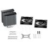 Be quiet! chladič CPU PURE ROCK PRO 3 / 2x120mm PWM fan / 6xheatpipe / stříbrný BK041