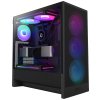 NZXT skříň H5 Flow RGB edition / 1x360 mm RGB core fan / 1x120mm / USB 3.0 / USB-C 3.1 / průhledná bočnice / mesh /černá CC-H52FB-R1