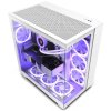 NZXT skříň H9 Flow dvoukomorová ATX / 4x121mm fan / až 11xfan / perforovaný top / proskl. bočnice, front / bílá CM-H91FW-11
