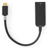 NEDIS kabelový adaptér USB 3.2 Gen 1/ USB-C zástrčka - RJ45 zásuvka/ kulatý/ černý/ 20cm CCBW64952AT02