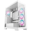 DEEPCOOL skříň CG580 4F / ATX / 4x120mm ARGB fans / 2xUSB 3.0 / panoramatická / tvrzené sklo / bílá R-CG580-WHADA4-G-1