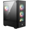 MSI skříň MAG FORGE 112R/ bez zdroje/ levé temperované sklo/ 4x 120 mm A-RGB fan/ 2x USB3.0/ černá 306-7G16X23-809