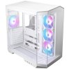 MSI skříň MAG PANO 100R PZ White/ bez zdroje/ levé a přední sklo/ 4x 120 mm A-RGB fan/ 1x USB-C/ 1x USB3.2/ bílá 306-7G26W22-HH9