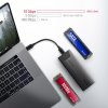 AXAGON box THIN pro M.2 NVMe SSD / EEM2-GTS2 / USB-C / USB 3.2 Gen2 / až 10 Gbit/s / kabel 50cm EEM2-GTS2