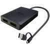 i-tec USB-A/USB-C Dual 4K DP video adaptér CADUAL4KDP