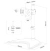 Neomounts Select  NM-D335BLACK / Flat Screen Desk mount (10-30") desk clamp/stand/grommet / Black NM-D335BLACK