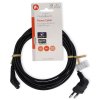 NEDIS napájecí kabel pro adaptéry/ Euro zástrčka - konektor IEC-320-C7/ úhlový-úhlový/ dvoulinka/ černý/ bulk/ 3m CEGL11055BK30