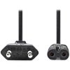 NEDIS napájecí kabel pro adaptéry/ Euro zástrčka - konektor IEC-320-C7/ přímý-přímý/ dvoulinka/ černý/ bulk/ 0,5m CEGL11040BK05