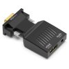 XtendLan Adaptér VGA (M) na HDMI (F), do 1080p,  audio propojením (konektor 3.5mm, F) XL-ADVGHD