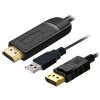 PremiumCord  Kabel HDMI 2.0 na DisplayPort 1.2  pro rozlišení 4K@60Hz, 2m kportad21