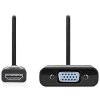NEDIS HDMI redukční kabel/ HDMI zástrčka - VGA zásuvka/ černý/ blistr/ 20cm CCGB34900BK02