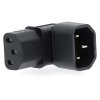 NEDIS napájecí adaptér z IEC-320-C14 na IEC-320-C13/ úhlový 90°/ černý CEGB1190BK