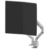 Neomounts DS70-250SL2 Neomounts NEXT Slim Desk Mount, double display (topfix clamp/grommet), silver DS70-250SL2