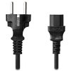 NEDIS napájecí kabel 230V/ přípojný 10A/ konektor IEC-320-C13/ přímá zástrčka Schuko/ černý/ bulk/ 3m CEGL10030BK30