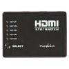 NEDIS HDMI přepínač/ 5x HDMI vstup/ 1x HDMI výstup/ 1080p/ ABS/ antracit/ box VSWI3455BK