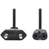 NEDIS napájecí kabel pro adaptéry/ Euro zástrčka - konektor IEC-320-C7/ přímý-přímý/ dvoulinka/ černý/ bulk/ 1m CEGL11040BK10