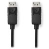 NEDIS kabel DisplayPort/ zástrčka DisplayPort - zástrčka Displayport/ 4K/ černý/ bulk/ 2m CCGL37010BK20