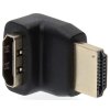 NEDIS adaptér HDMI/ konektor HDMI – zásuvka HDMI/ úhlový 270°/ černý/ box CVGB34902BK
