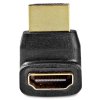 NEDIS adaptér HDMI/ konektor HDMI – zásuvka HDMI/ úhlový 270°/ černý/ box CVGB34902BK