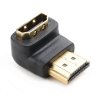 NEDIS adaptér HDMI úhlový 90°/ HDMI konektor - HDMI zásuvka/ černý/ box CVGB34901BK