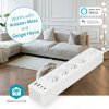 NEDIS Wi-Fi chytrý prodlužovací přívod/ 3x zásuvka typu E/ 16A/ 2x USB-A/ 2x USB-C/ 2m/ Android/ iOS/ bílá WIFIP313EWT