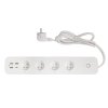 IMMAX NEO LITE SMART chytrý prodlužovací přívod/ 4x FR zásuvka/ 3x USB/ 1x USB-C/ Power delivery/ Wi-Fi/ bílý/ TUYA 07771L
