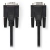 NEDIS prodlužovací kabel VGA (D-SUB)/ zástrčka VGA - zásuvka VGA/ černý/ 2m CCGP59100BK20