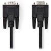 NEDIS prodlužovací kabel VGA (D-SUB)/ zástrčka VGA - zásuvka VGA/ černý/ bulk/ 5m CCGL59100BK50