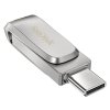 SanDisk Ultra Dual Drive Luxe USB-C 256GB / USB 3.0 Typ-C /  USB 3.0 Typ-A / stříbrný SDDDC4-256G-G46