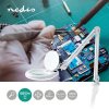 NEDIS zvětšovací stolní LED lampa/ čočka 3 dioptrie/ spotřeba 9 W/ teplota 6500 K/ světelný tok 720 lm/ bílá MAGLE2WT