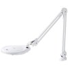 NEDIS zvětšovací stolní LED lampa/ čočka 3 dioptrie/ spotřeba 9 W/ teplota 6500 K/ světelný tok 720 lm/ bílá MAGLE2WT