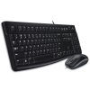 Logitech set MK120/ Drátová klávesnice + myš/ USB/ CZ/SK/ černý 920-002536
