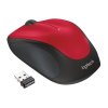 Logitech myš M235/ Bezdrátová/ Optická/ 1000dpi/ USB přijímač/ červená 910-002496