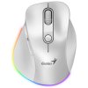 GENIUS Ergo 9000S Pro Pearl White/ duální Bluetooth + 2,4GHz/ 2400 dpi/ bezdrátová/ 6tlačítková/ dobíjecí/ RGB/ bílá 31030039400