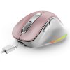 GENIUS Ergo 9000S Pro Pink/ duální Bluetooth + 2,4GHz/ 2400 dpi/ bezdrátová/ 6tlačítková/ dobíjecí/ RGB/ růžová 31030039403