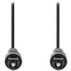 NEDIS optický audio kabel/ TosLink zástrčka - TosLink zástrčka/ černý/ bulk/ 10m CAGL25000BK100