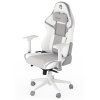 Endorfy herní židle Scrim OWH / kombinace textil / kůže/ bílá EY8A007