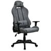 AROZZI herní židle TORRETTA Soft Fabric v2/ látkový povrch/ šedá popelavá TORRETTA-SFB-ASH2