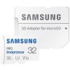 SAMSUNG PRO Endurance MicroSDHC 32GB + SD Adaptér / CL10 UHS-I U1 / V10 MB-MJ32KA/EU