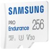 SAMSUNG PRO Endurance MicroSDXC 256GB + SD Adaptér / CL 10 UHS-I U3 / V30 MB-MJ256KA/EU