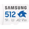 SAMSUNG PRO Plus Sonic the Hedgehog™ microSDXC 512GB + SD Adaptér / CL10 UHS-I U3 / A2 / V30 MB-MD512SA/LC1