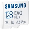 SAMSUNG EVO Plus 2024 MicroSDXC 128GB + SD Adaptér / CL10 UHS-I U3 / A2 / V30 MB-MC128SA/EU