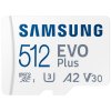SAMSUNG EVO Plus 2024 MicroSDXC 512GB + SD Adaptér / CL10 UHS-I U3 / A2 / V30 MB-MC512SA/EU